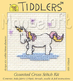 Little Unicorn Tiddlers Cross Stitch Kit