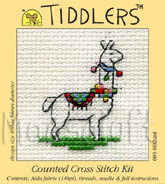 Llama Tiddlers Cross Stitch Kit