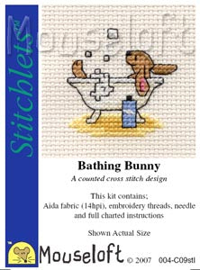 Bathing Bunny Cross Stitch Kit