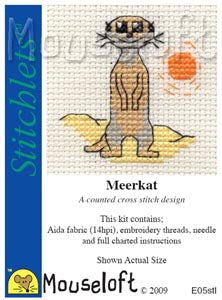 Meerkat Cross Stitch Kit