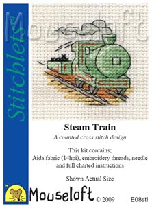 Steam Train Cross Stitch Kit