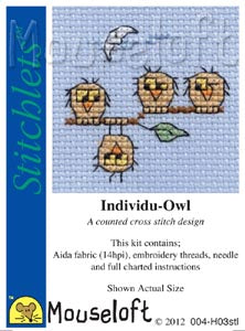 Individu-Owl Cross Stitch Kit
