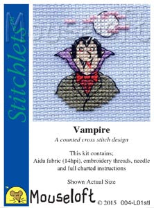 Vampire Cross Stitch Kit