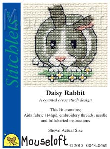 Daisy Rabbit Cross Stitch Kit