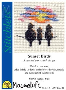 Sunset Birds Cross Stitch Kit