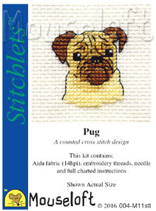 Pug Cross Stitch Kit