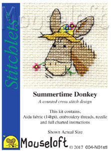 Summertime Donkey Cross Stitch Kit